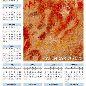 Calendario Anual A4 – Edición Cueva de las Manos (Formato Digital - PDF)